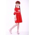 Embroidered dress for girl "Child's Dream" Red